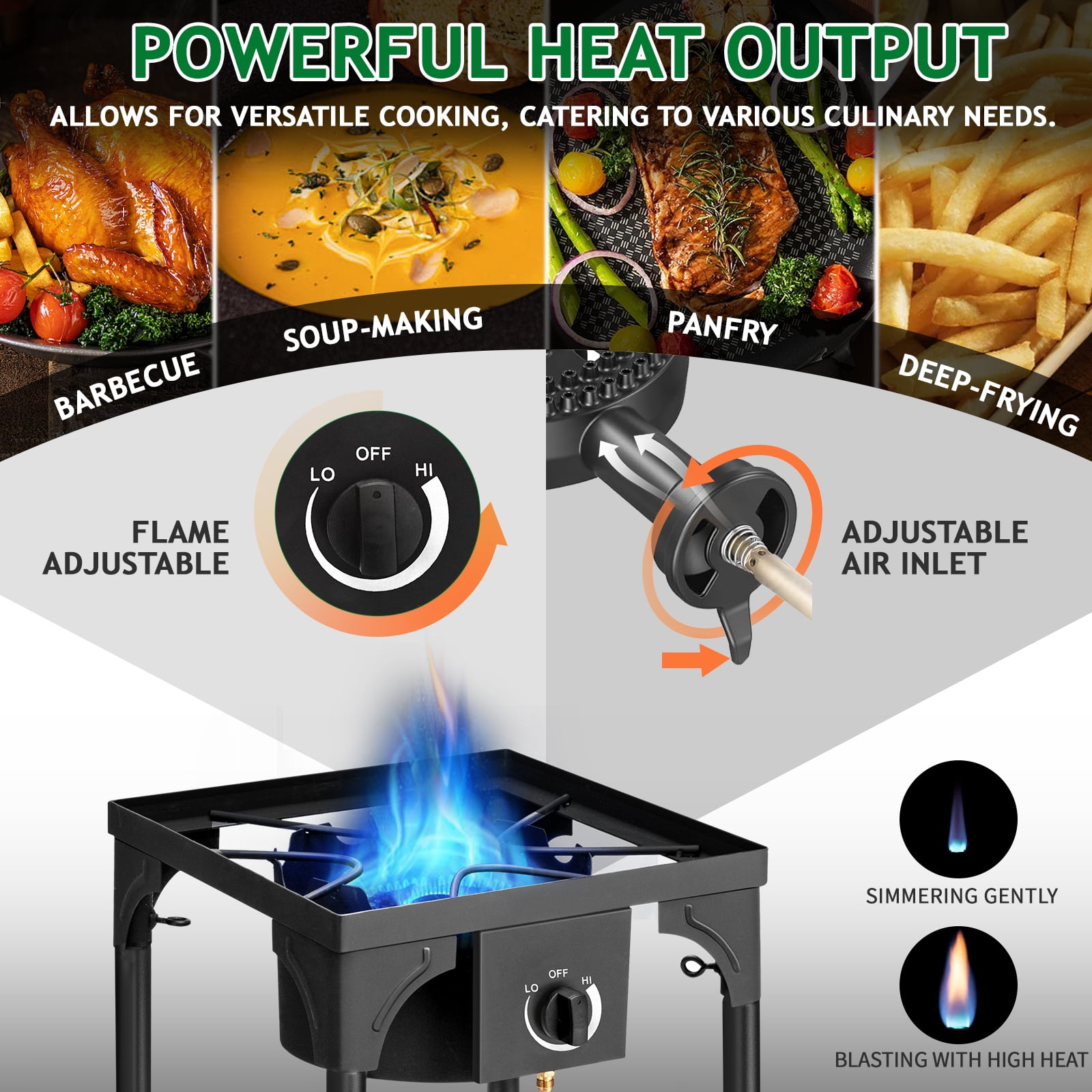 Ktaxon Single Burner Propane Camping Stove, Black