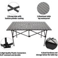 thumbnail image 5 of SHCKE Folding Camping Table Aluminum with Storage, Roll Up Tall Outdoor Portable Table Lightweight with Carry Bag for Picnic BBQ Backyard Beach, 2 Sizes, 5 of 8
