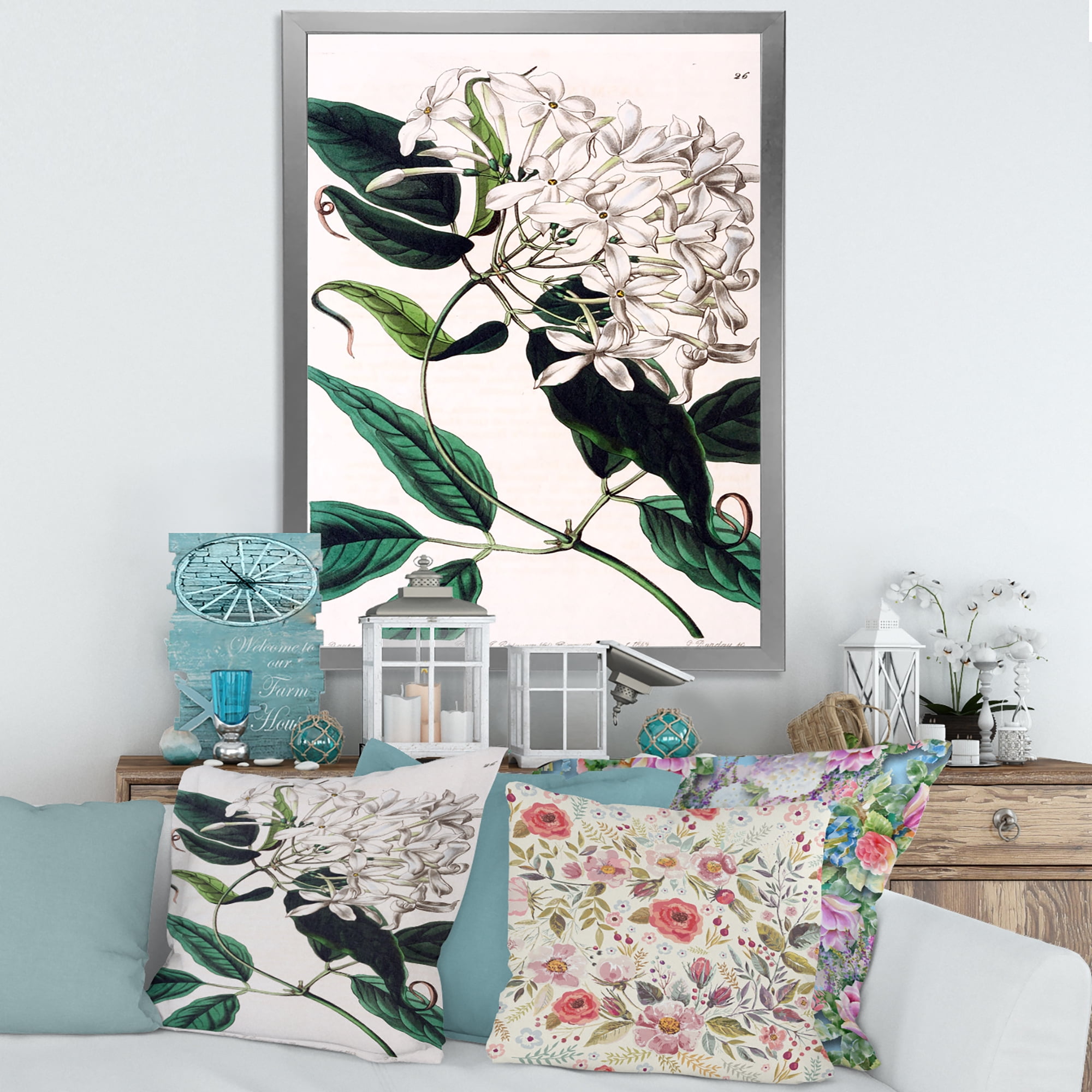 Designart 'Ancient Plant Life XXIV' Traditional Framed Art Print