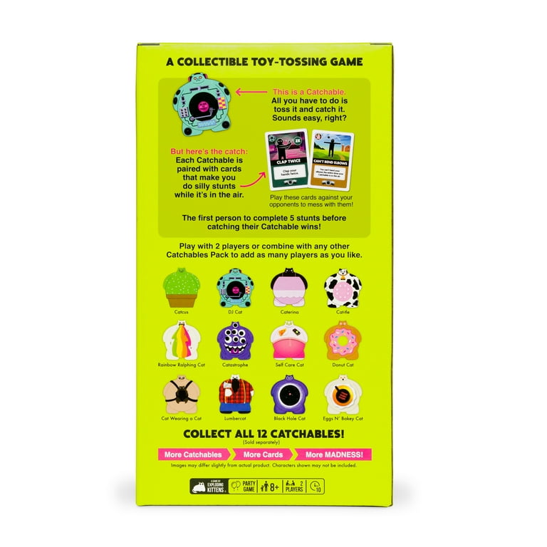 Exploding Kittens, Catchable 2pk DJ and Cattle Party Game