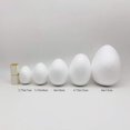 thumbnail image 3 of Huevos de espuma Crafjie, 15 unidades, 8 cm, blancos, para manualidades, 3 of 8