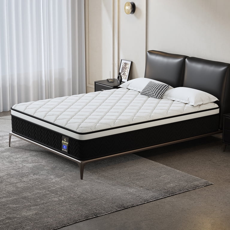 ENSHUI 12 Inch Queen Mattress Gel Memory Foam & Pocketed Coil