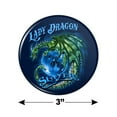 thumbnail image 3 of Lady Dragon Slayer Motorcycle Biker Kitchen Refrigerator Locker Button Magnet, 3 of 6