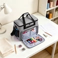 thumbnail image 5 of TFYZYY Large Capacity Sewing Kit Organizer Bag Portable Knitting Crochet Storage Tote with Multiple Pockets for Yarn, Tools, and Accessories Durable Water-Proof Fabric & Lightweight Design, 5 of 6