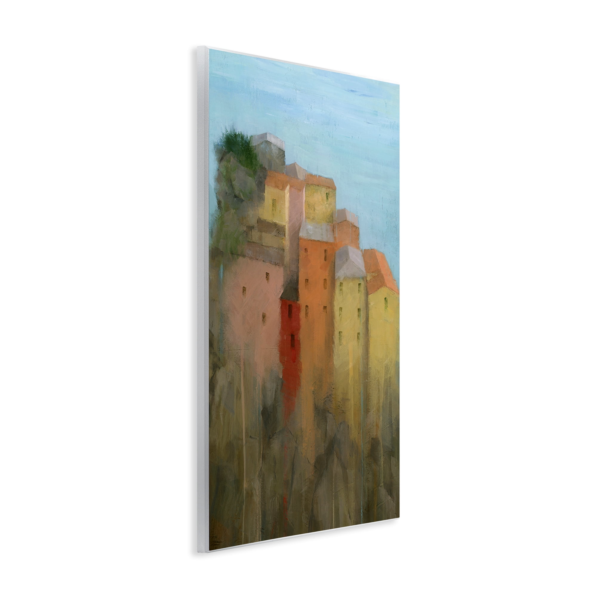 Stupell Industries Tall Seaside Architecture Buildings & Architecture Painting Unframed Art Print Wall Art, 10 x 15