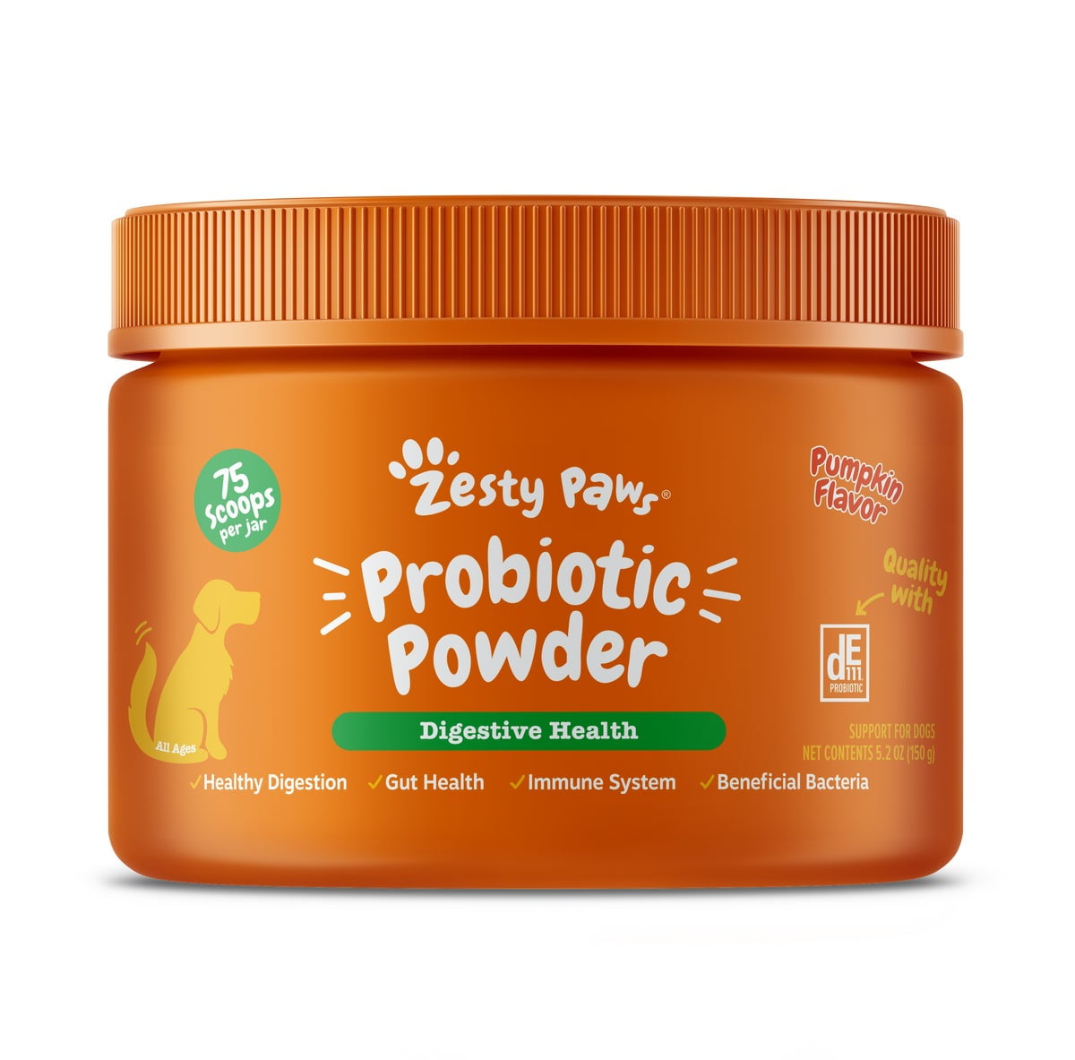 Zesty Paws Probiotic Powder for Dogs, for Gut Health Digestive