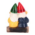 thumbnail image 5 of Estatua de gnomo para parejas de jardín, pequeña figura de jardín interior y exterior, estatuas de pareja de gnomos de jardín, estatuilla de resina para el hogar, 5 of 5
