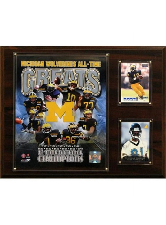 Michigan Wolverines 12'' x 15'' All-Time Greats Team Plaque
