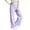 Purple, variant on Lutiedan Wide Leg Striped Pants for Girls High Waisted Elastic Baggy Pants Casual Fall Winter Trousers with Pockets Size 4-16,Brown
