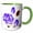 Green/White, variant on 3drose, Lavender Brown Rose, 11oz Mug
