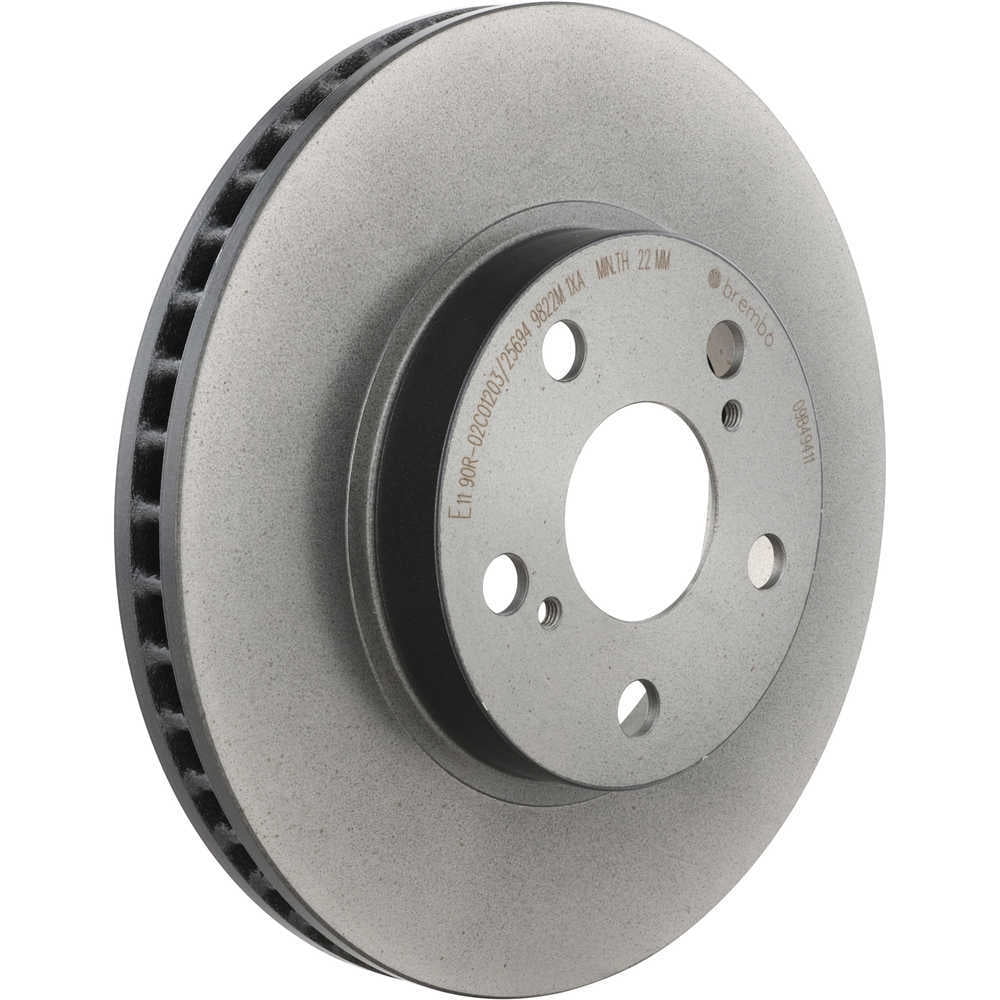 Brembo 09.B494.11 BRAKE ROTORS Fits select: 2010-2015 TOYOTA PRIUS, 2011-2017 LEXUS CT 200