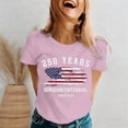 thumbnail image 2 of WEIWEN 1776 Shirts for Women 4th of July T Shirts for Women USA Flag Tshirts Patriotic Graphic Tees Womens Going Out Tops Women's Memorial Day Top Pink XXL, 2 of 4