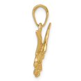 thumbnail image 2 of 14k Yellow Gold Eagle Landing Pendant Charm, 2 of 4