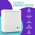 thumbnail image 4 of DEMULLER 4.0 Cu.ft Deep Freezer Top Open Door Compact Freezer with Two Removable Storage Baskets, 4 of 9