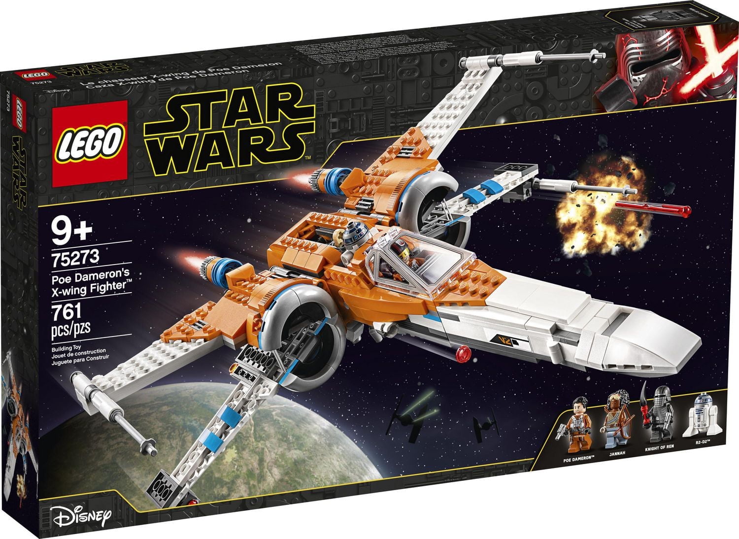 LEGO Star Wars Le chasseur X-wing de Poe Dameron 75273 Ensemble de construction (761 pièces)