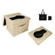 thumbnail image 4 of Inodoro plegable portátil para exteriores, inodoro, cubo de basura, orinal de viaje resistente Beige Blanco, 4 of 9