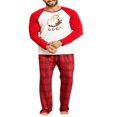 thumbnail image 1 of Christmas Family Matching Pajama Sets Dad Mom Kids PJs Santa Claus Print  Nightwear Outfits, 1 of 6