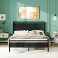 thumbnail image 5 of Ktaxon Queen Size Bed Frame with LED Headboard & Footboard, Metal Platform Bed with Charging Station, Black, 5 of 11