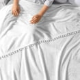 thumbnail image 6 of PAVILIA Fleece Throw Blanket for Couch with Pom Pom Fringe, White, Soft Cozy Fuzzy Flannel Blanket for Sofa Bed, Large Lightweight Plush All Season Throw, 60x80 Inches, 6 of 9