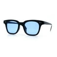 thumbnail image 4 of Mens Hipster Vintage Classic Horn Rim Hustler Plastic Sunglasses Black - Blue, 4 of 8