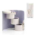 thumbnail image 1 of Organizador de joyas Vlando Wedding - Funda de viaje para mujer, color blanco, 1 of 9