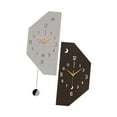 thumbnail image 2 of TISHITA Double Sided Corner Wall Clock Modern Simple Decorative Clock Wall Decoration for Office Home Bedroom Study Housewarming Gift Octagonal Large, 2 of 8