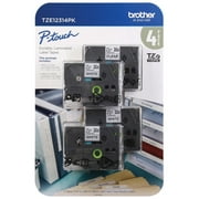 Brother P-Touch Label Tape, 1/2"W x 26.2'L (4 Count)