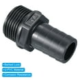 thumbnail image 4 of Uxcell Barb Hose Fitting, Barbed Male Thread Pipe Connector Adapter Gray 25mm 3, 4 of 5