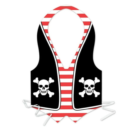 48 Pack Beistle Plastic Pirate Party Vest