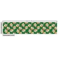thumbnail image 3 of Animal Fabric by the Yard, Ethnic Dressed Fox in the Forest Picking Flowers Cartoon Wild Wintery Motifs, Decorative Upholstery Fabric for Chairs & Home Accents, Green Peach Coral by Ambesonne, 3 of 5