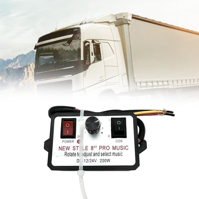 Controlador de bocina de coche Unidad de control de sonido fácil de instalar para camión marino Grande
