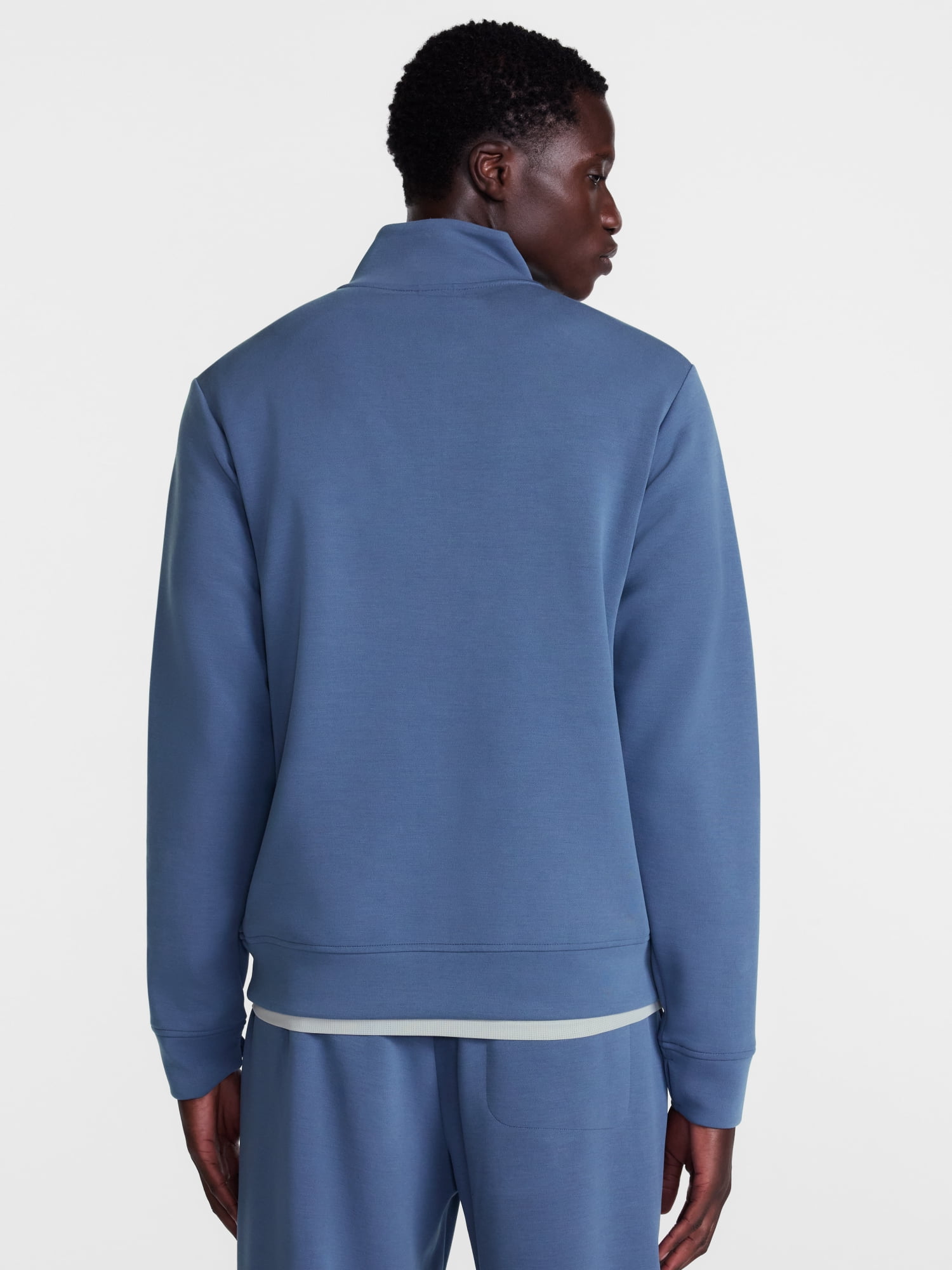 Avia Men's Twill ScubaKnit Quarter Zip Pullover Sweatshirt, Sizes XS-4XLT