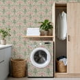thumbnail image 4 of Peel and Stick Wallpaper Vintage Floral Pink Green Blossoms Wall Mural 17.7in x 9.8ft Self Adhesive Removable Wall Paper Renter Friendly Wallpaper for Nursery Bedroom Cabinets, 4 of 8