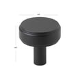 thumbnail image 4 of GlideRite 1-1/2 in. Solid Round Cabinet Knob, Matte Black, 4 of 4
