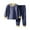 Dark Blue, variant on Thermal Underwear For Kids Boys Toddler Warm Thermal Set Fleece Lined Long Joh๐งs Base Layer Girls Winter Flannel Clothing