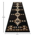 thumbnail image 4 of Masada Rugs Southwest , Area Rug, Brown Black Beige Ivory (32 Inch X 15 Feet 6 Inch Long Runner), 4 of 6