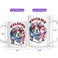 thumbnail image 4 of Boston Terrier Patriotic Welcome for 4Th of July Independence Day Mug Gentleman Dog Lover Gifts Coffee Tea Cup - 00010, 4 of 4