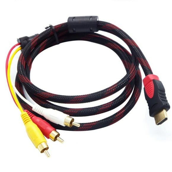 5ft HDMI Male to RCA Video Audio AV Cable Adapter for PS3 PS4 Xbox One Wii