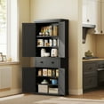 thumbnail image 2 of HOMCOM Garde-Manger de Cuisine 72 Pouces, Armoire de Rangement Autoportante avec Tiroir, Portes, 2 of 10