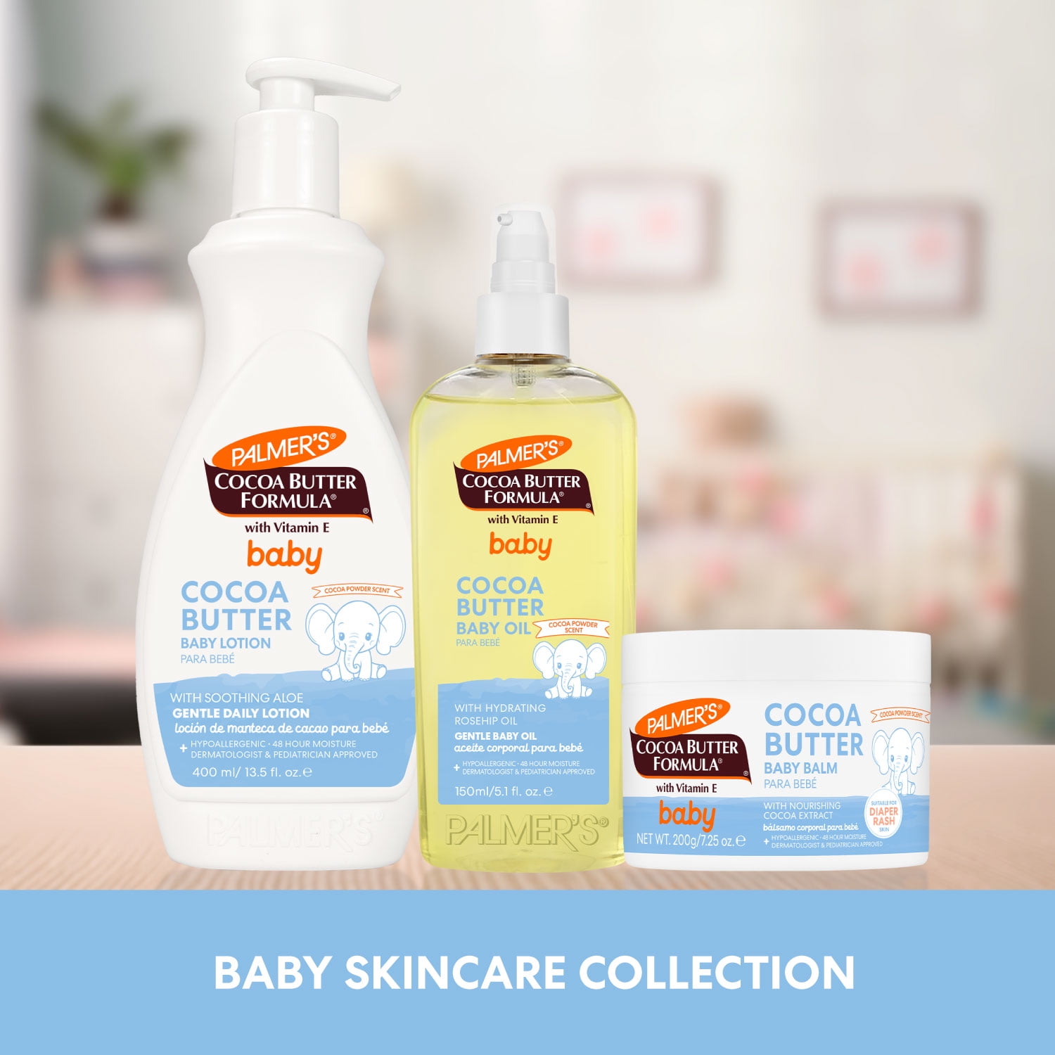 (2 pack) Palmer's Baby Cocoa Butter Formula Hydrating Baby Balm, Vitamin E & Cocoa Extract, 7.25 oz