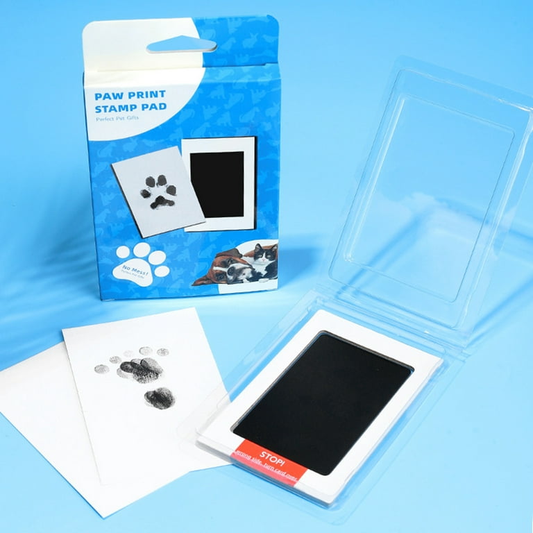 Waroomhouse Ink Pad for Pet Paw Prints Paw Print Ink Pad for Pets Babies Easy-to-Use Ink Pad for Baby Hand Footprints Touch Non-Stick Baby-Safe Create