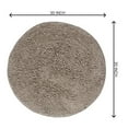 thumbnail image 3 of Home Weavers Fantasia Collection 100% Cotton Tufted Round Shape Bathroom Rug, Soft and Absorbent Bath Rugs, Non-Slip Bath Rug, Machine Wash Dry Bath Mats for Bathroom Floor- 30" Round, Linen, 3 of 6