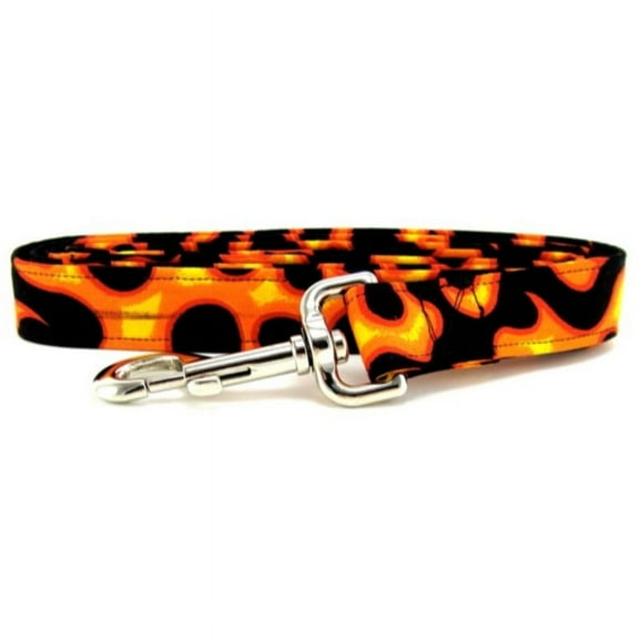 Orange Flame Dog Leash - Size - Small