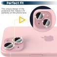 thumbnail image 4 of Protector de lente de cámara Suoman para iPhone 15/15 Plus, color rosa, 4 of 7