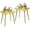 Yellow, variant on Side Tables Living Room Set of 2, Small Wooden Table Accent Table Nursery Room, Bedroom, Accent Tables for Small Spaces, Easy Assembly