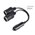 thumbnail image 3 of CableVantage 12V Double Power Dual Car Cigarette Lighter Socket Plug Adaptor Charger Splitter, 3 of 4