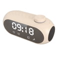 thumbnail image 4 of Altavoz Bluetooth, Pantalla De Reloj Espejo Con Alarma Dual, Temperatura En Tiempo Real, Anuncio De Voz, Radio FM, Micrófono Incorporado, Para Dormitorio De Oficina En Casa, 4 of 7