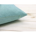 thumbnail image 3 of Aiking Home Woven Fine Faux Linen Throw Pillow Cover, size 12"x18", Aqua, 3 of 3