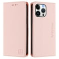 thumbnail image 4 of Wallet Case for iPhone 13 Pro Max with Card Holder, Business Premium PU Leather Flip RFID Blocking Wallet Case with Wrist Strap Kickstand Protective Cover for iPhone 13 Pro Max, Pink, 4 of 14