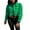 Green, variant on Levmjia Womens Cropped Denim Jacket Long Sleeve Casual Frayed Hem Button Up Outerwear for Spring Summer Daily Wear and Weekend Outings